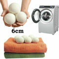 Natural wool dryer balls set of six reusable fabric softener in laundry
