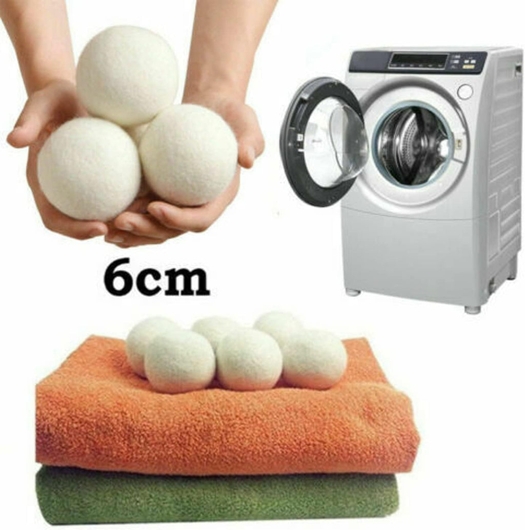 Wool dryer balls set of 6