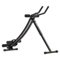 Foldable AB workout machine and core abdominal trainer with steel frame