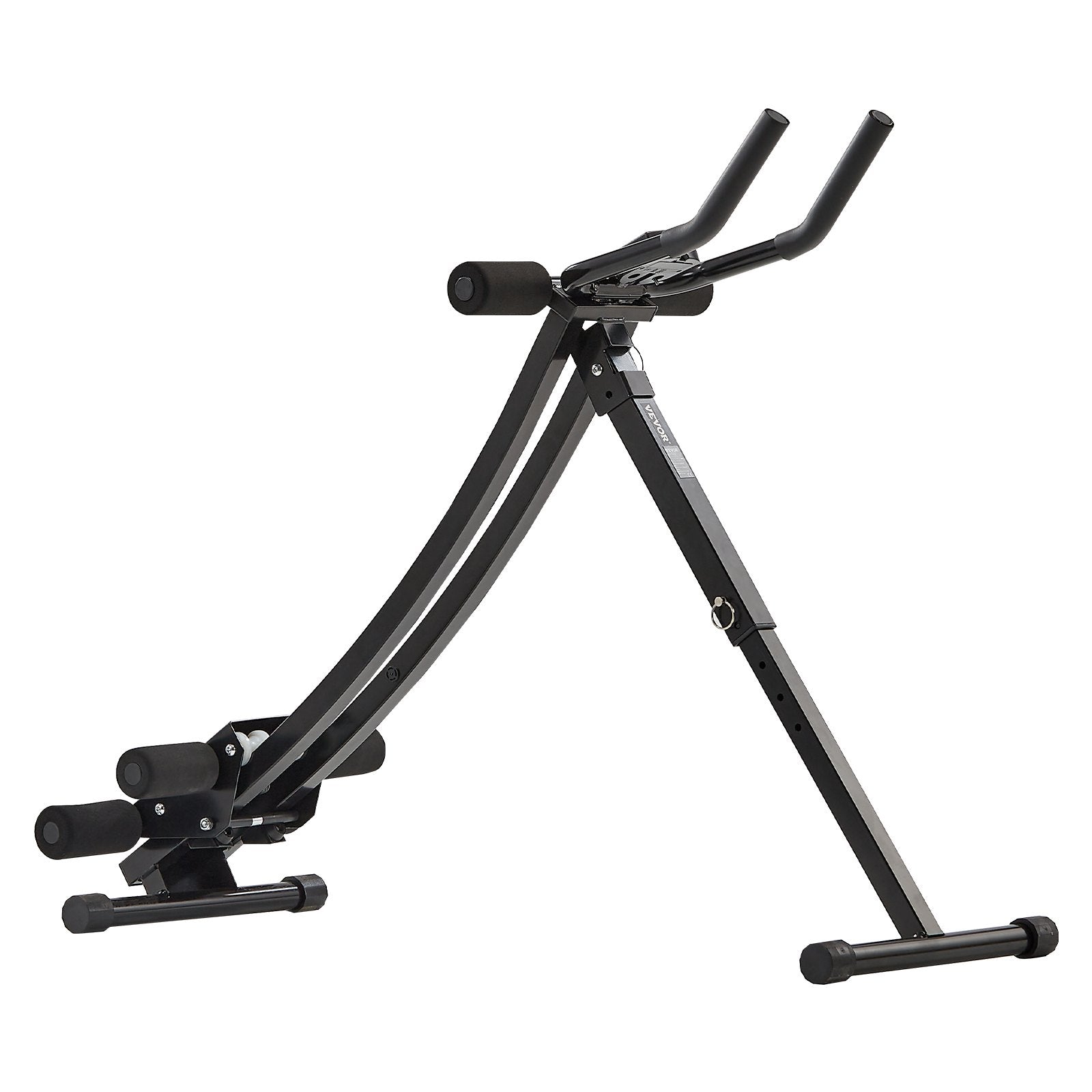 Foldable AB workout machine and core abdominal trainer with steel frame