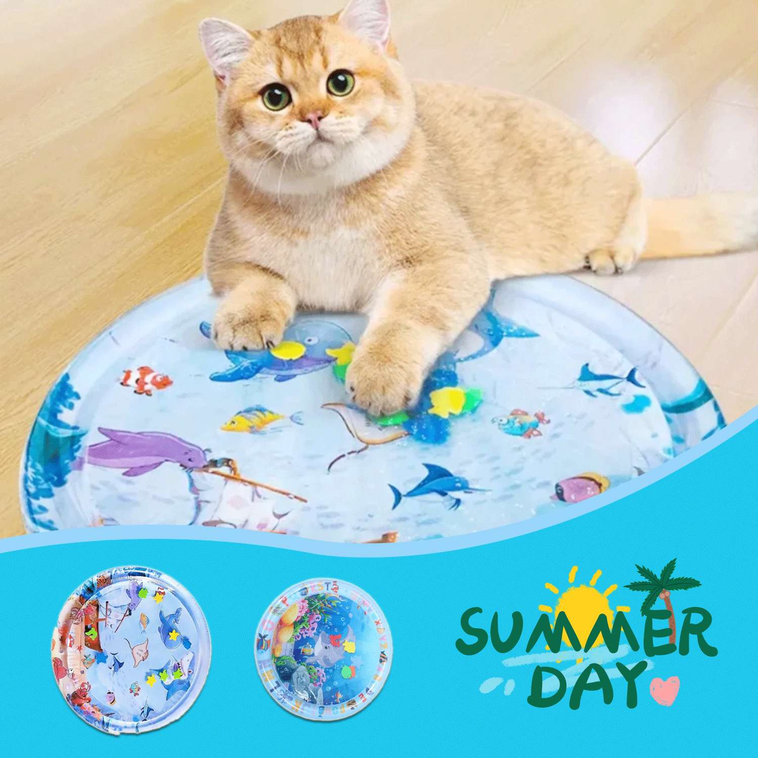 Self-cooling pet cooling mat gel pad for dogs and cats in summer